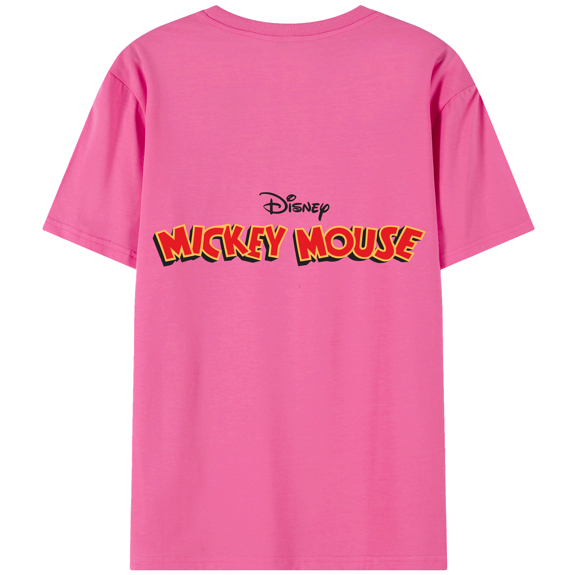 （画像用） ミッキーマウス Mickey Mouse レディース半袖Tシャツ(バックプリント)